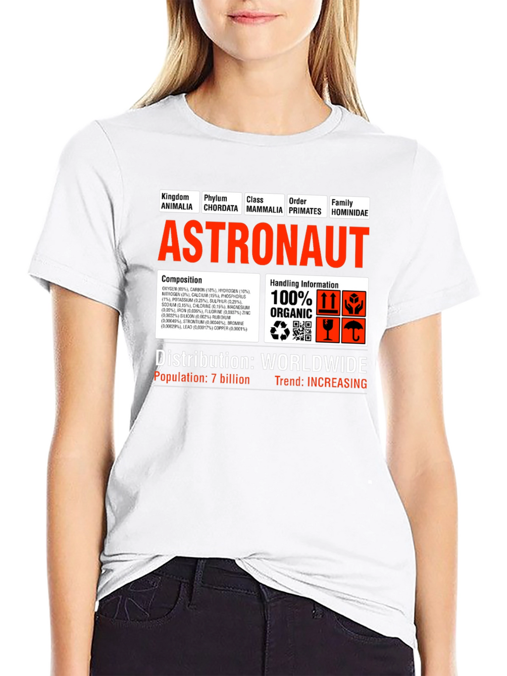 Astronaut Anatomy T-Shirt - Funny Science Tee