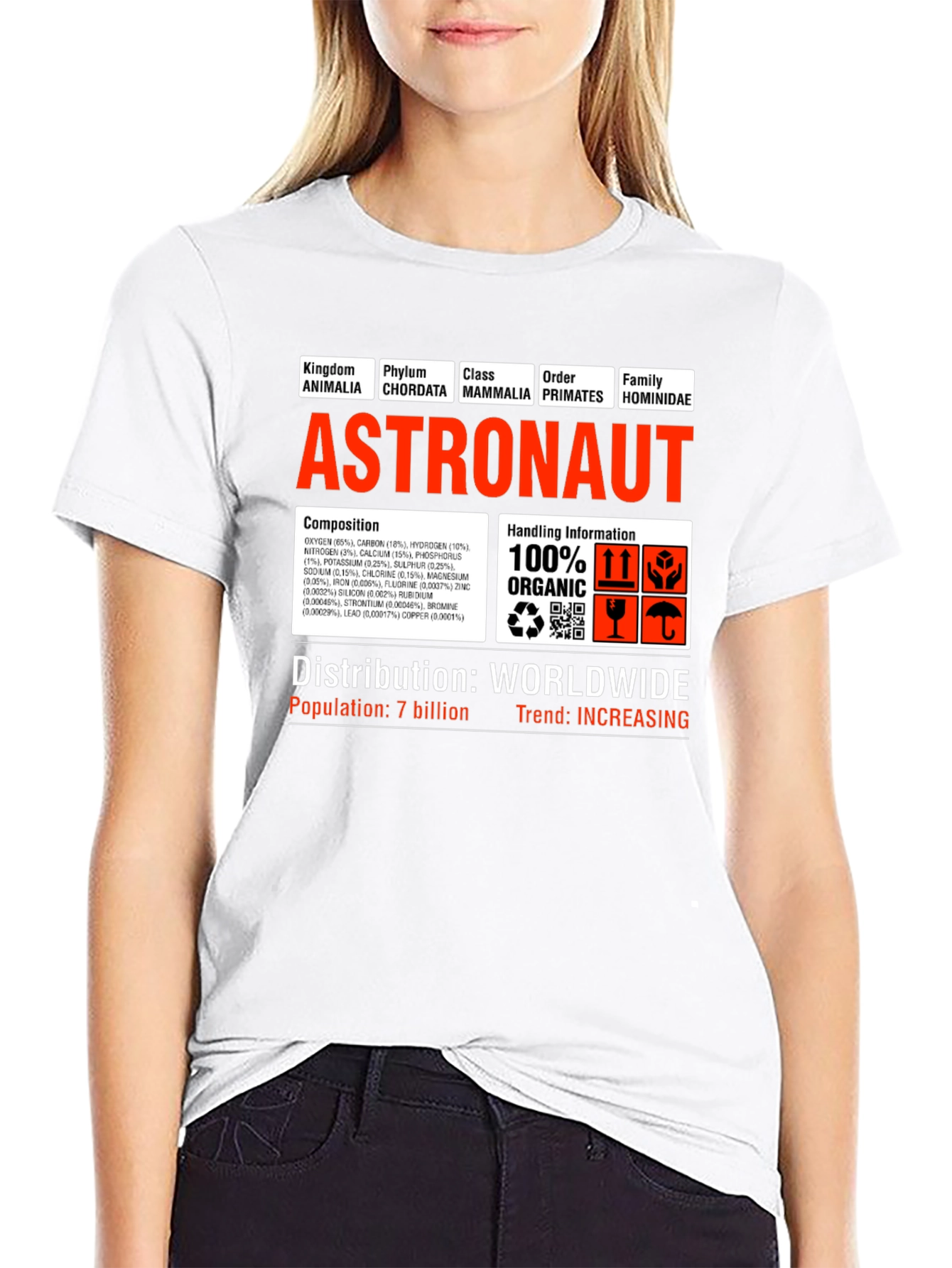 Astronaut Anatomy T-Shirt - Funny Science Tee