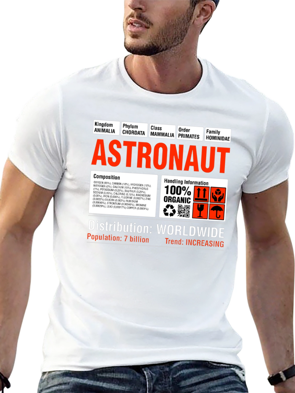 Astronaut Anatomy T-Shirt - Funny Science Tee