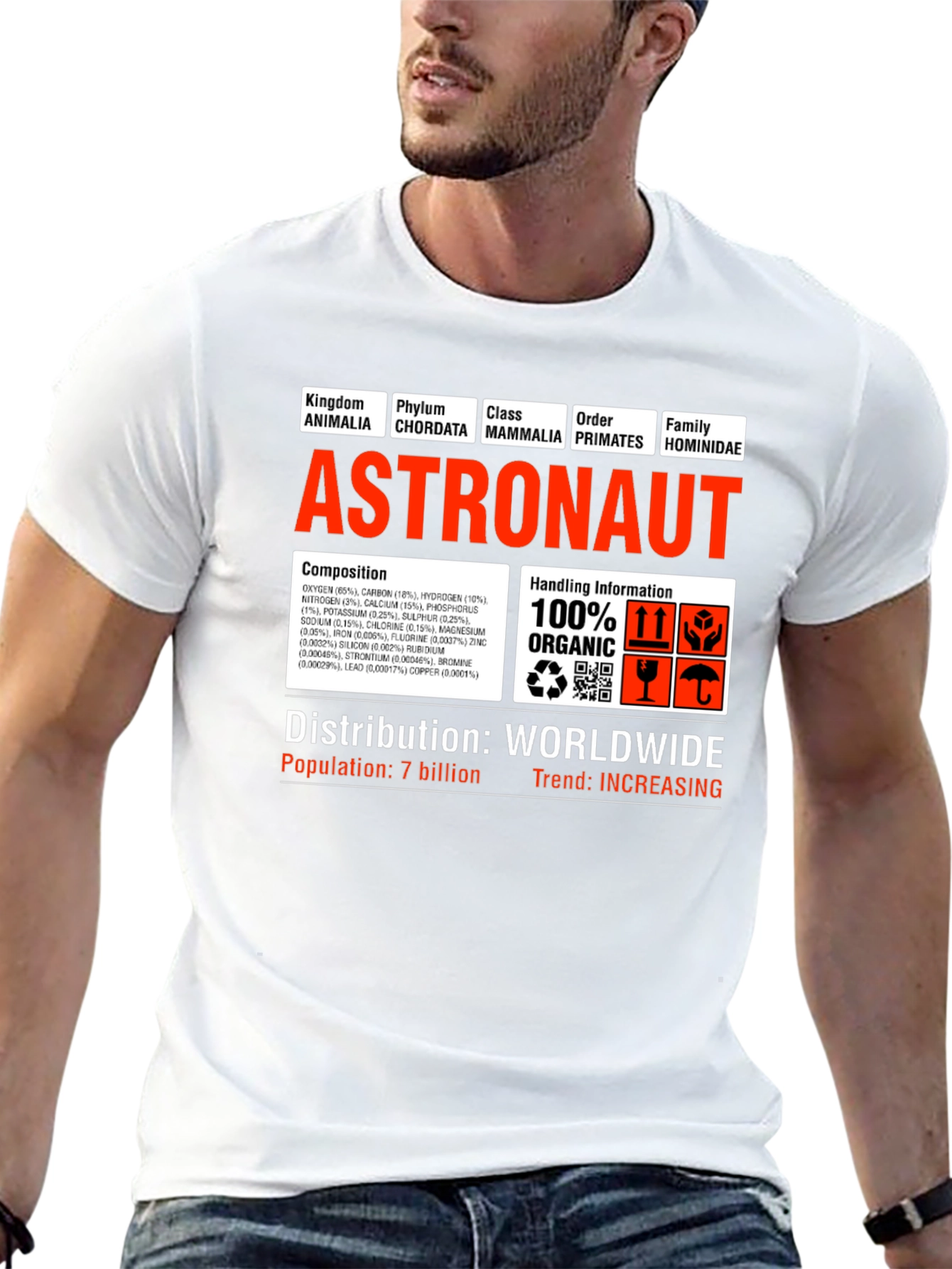 Astronaut Anatomy T-Shirt - Funny Science Tee