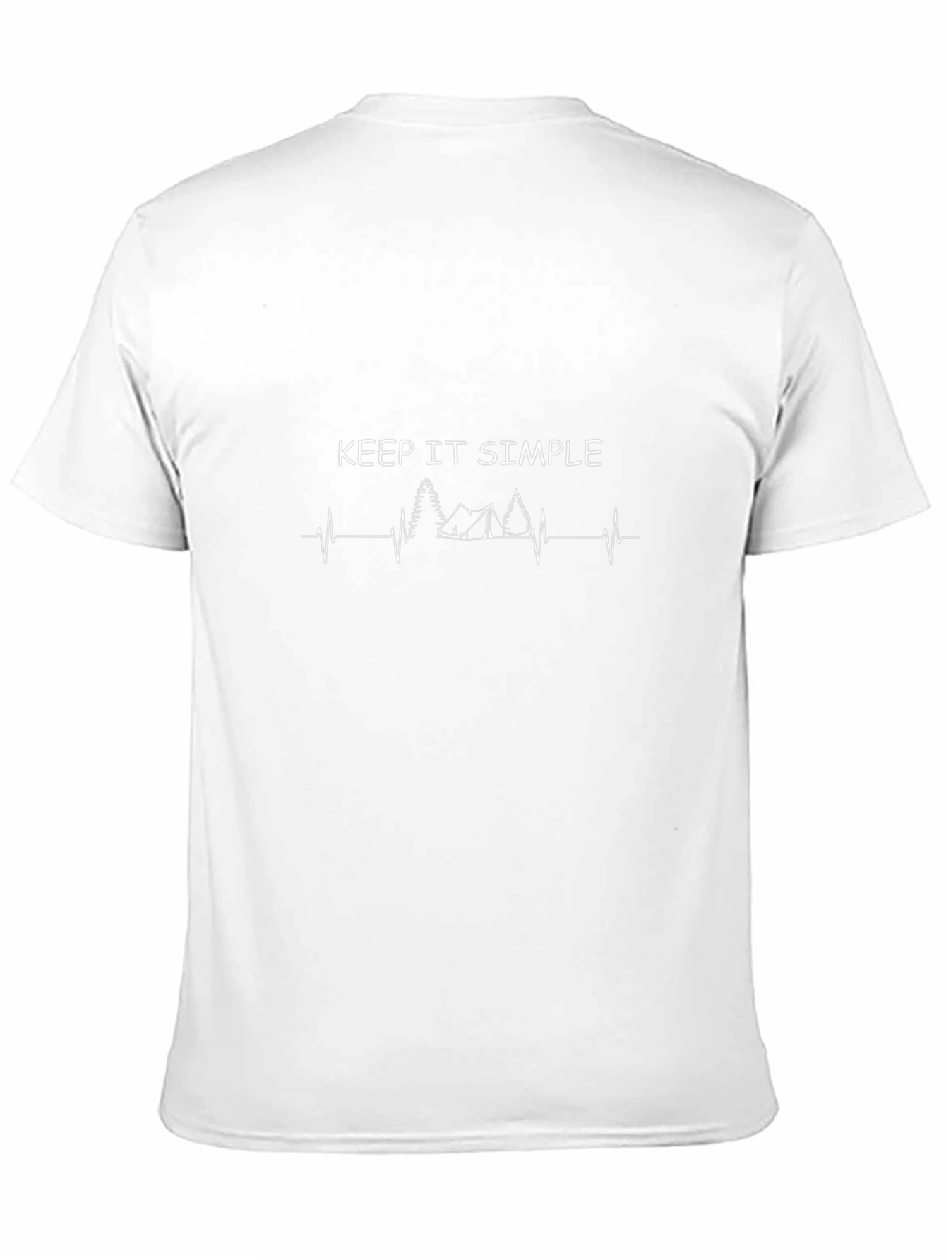 Keep It Simple Camping Black Graphic Tee