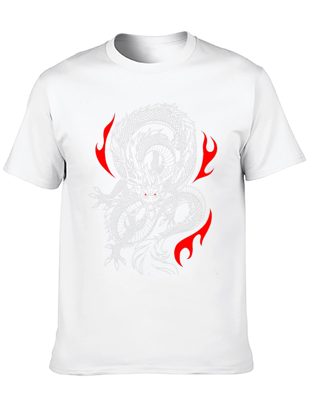 Dragon Fire Graphic T-Shirt - Black