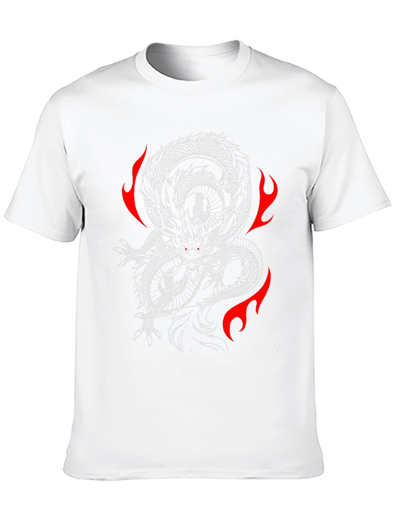 Dragon Fire Graphic T-Shirt - Black