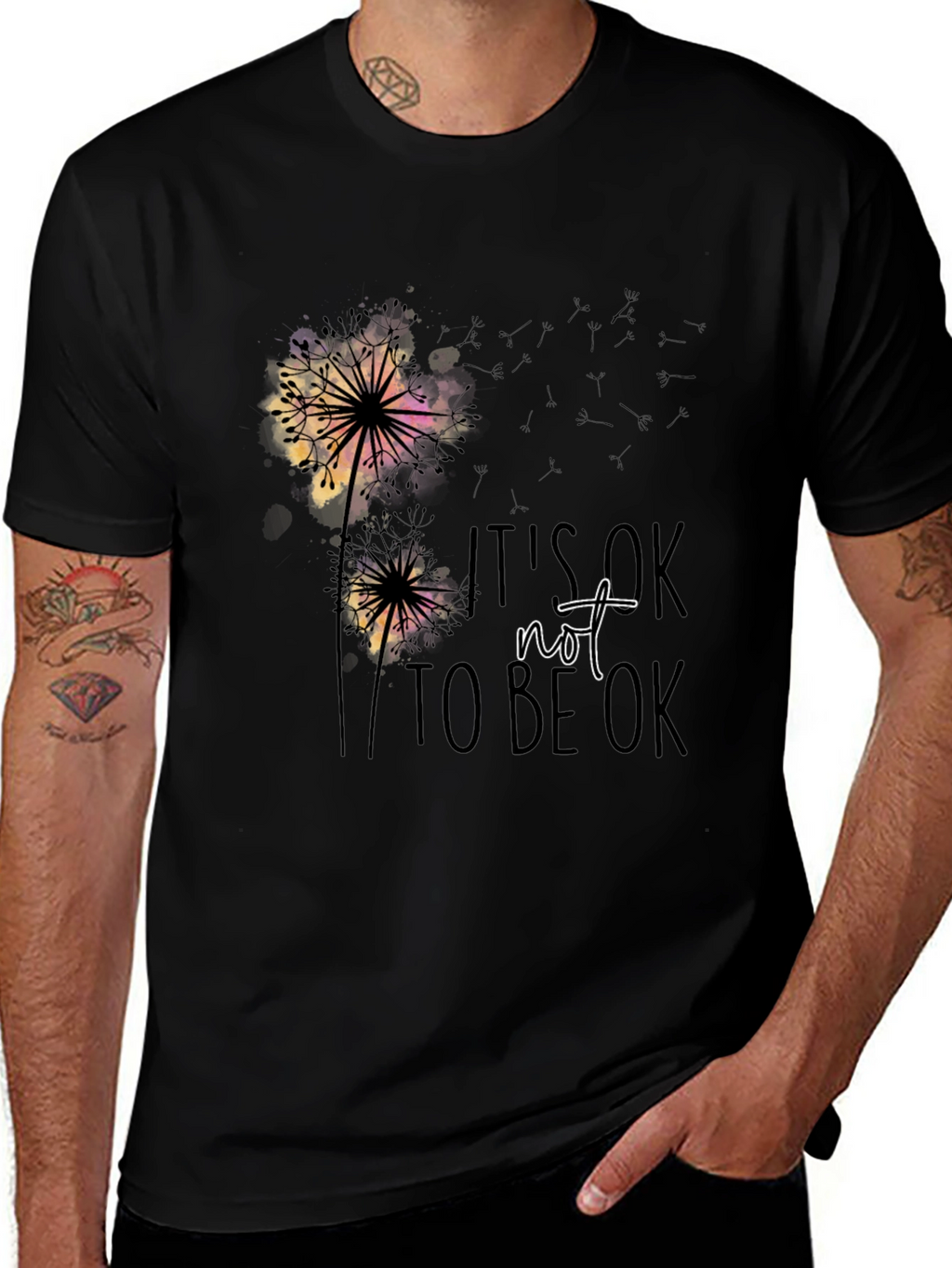 Its OK Not to be OK Dandelion Graphic T-Shirt