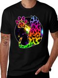 Galaxy Cat Paw Print T-Shirt - Stylish Unisex Tee