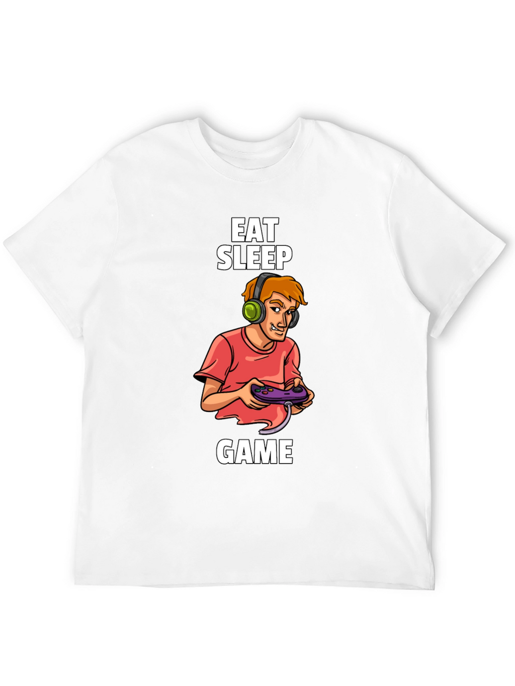 Eat Sleep Game Black T-Shirt