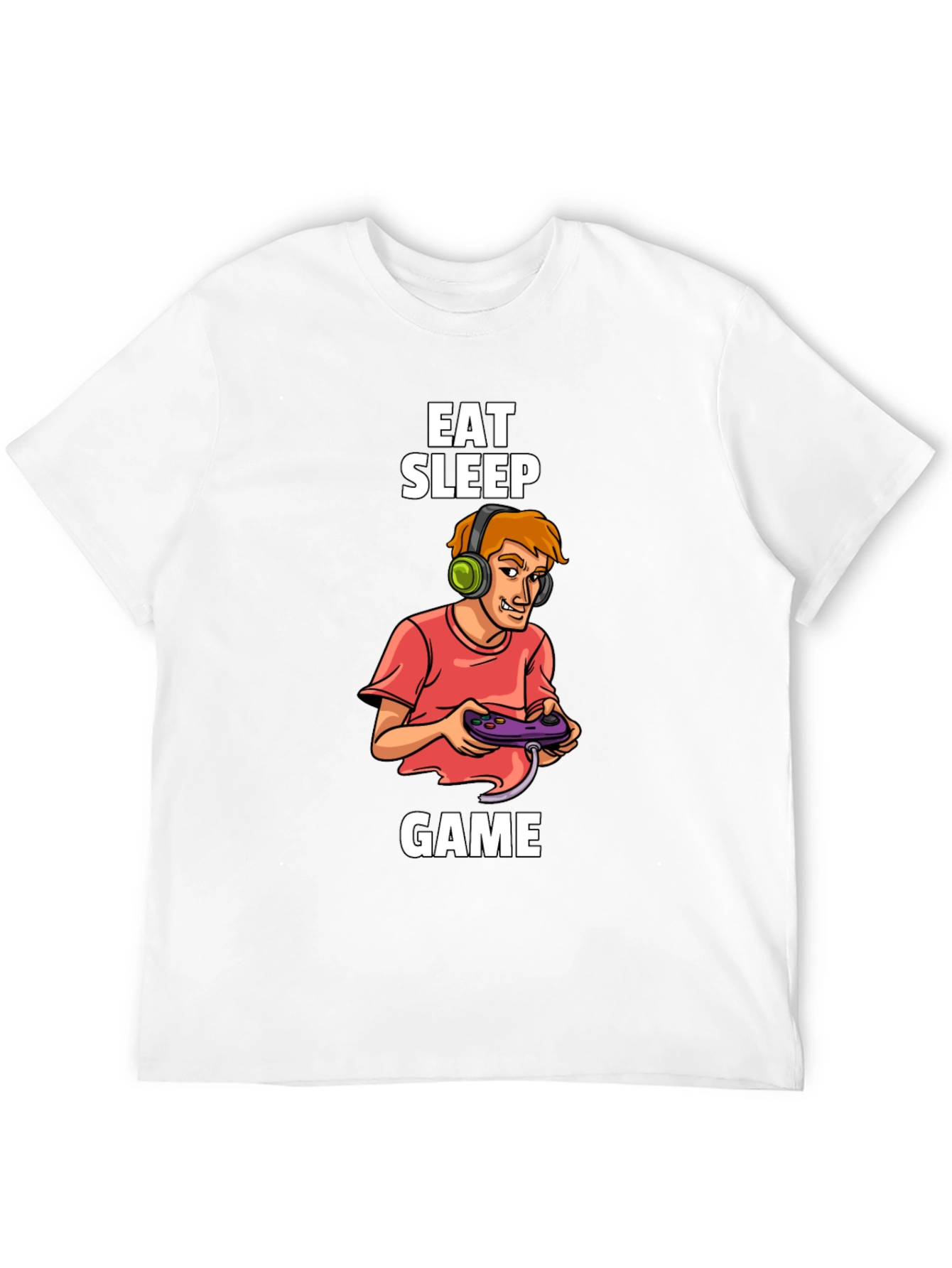 Eat Sleep Game Black T-Shirt