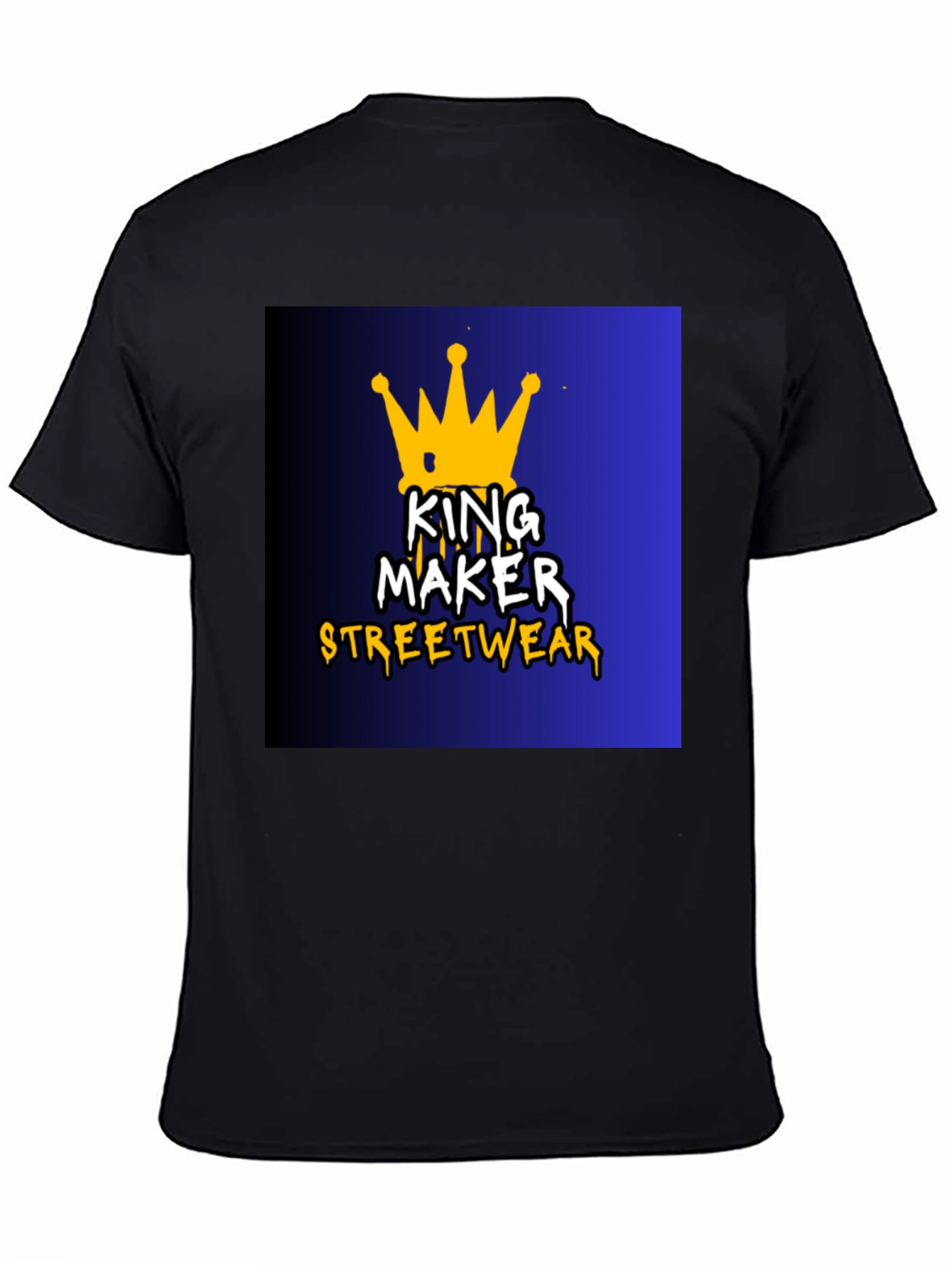 King Maker Streetwear Black Graphic Tee