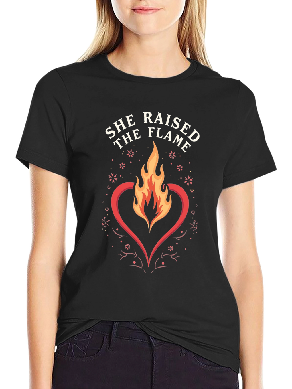 She Raised The Flame Graphic T-Shirt