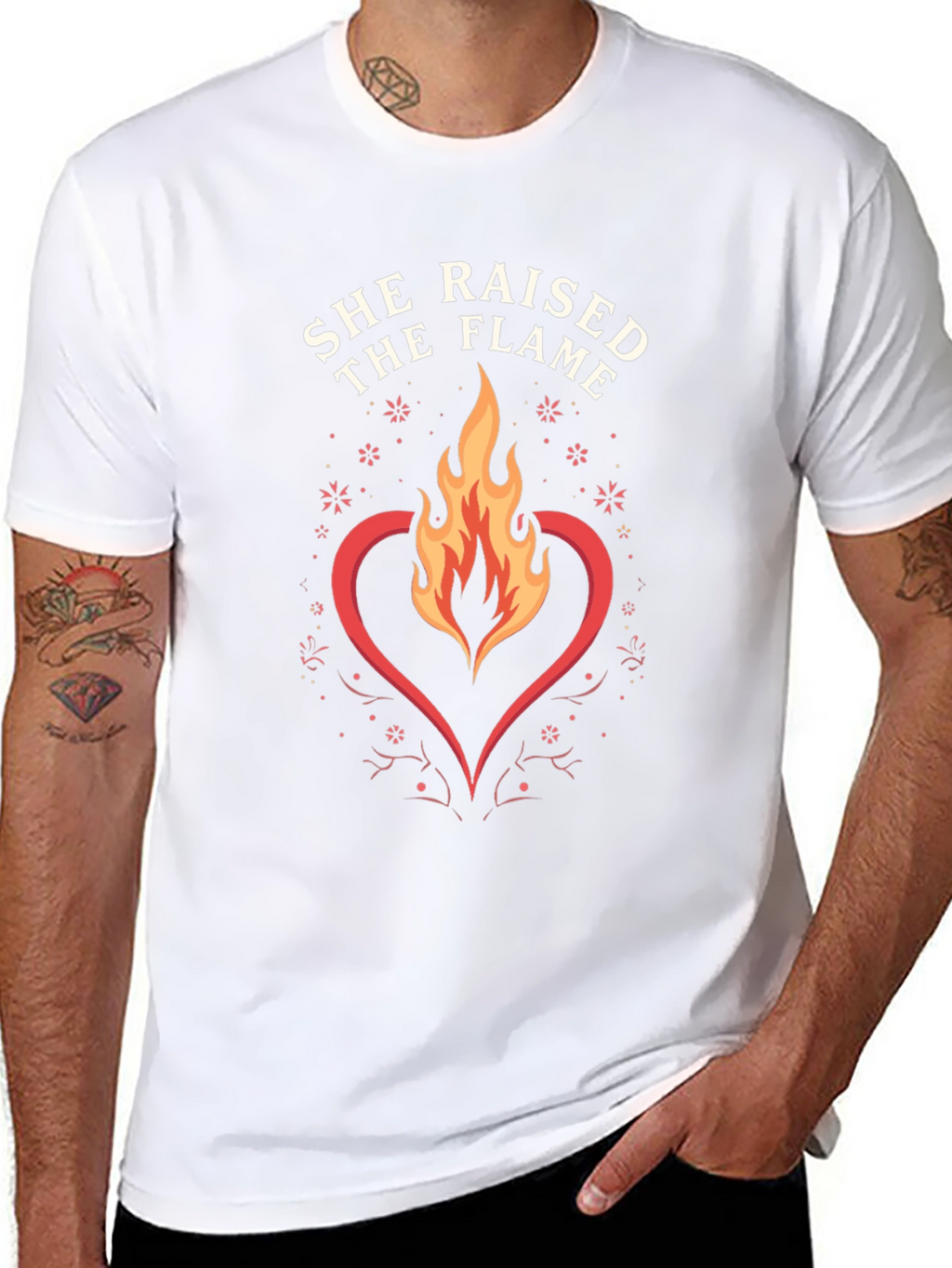 She Raised The Flame Graphic T-Shirt