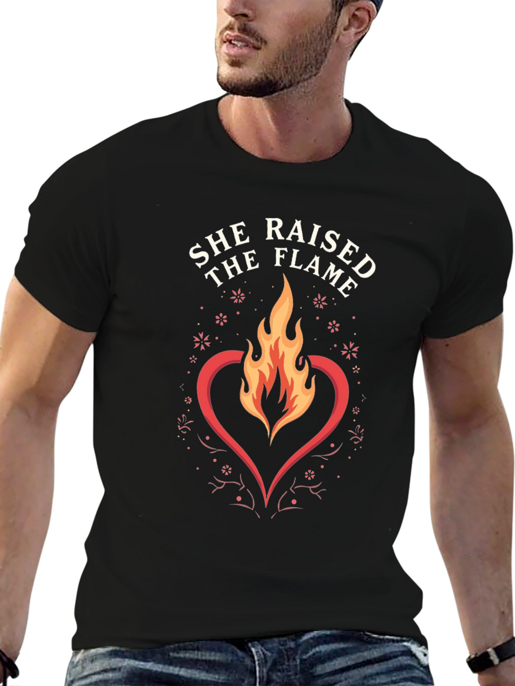 She Raised The Flame Graphic T-Shirt