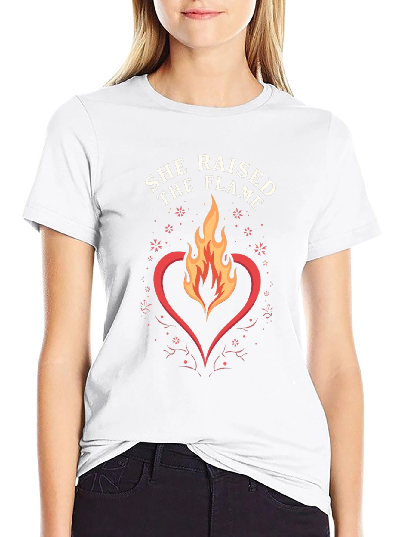 She Raised The Flame Graphic T-Shirt