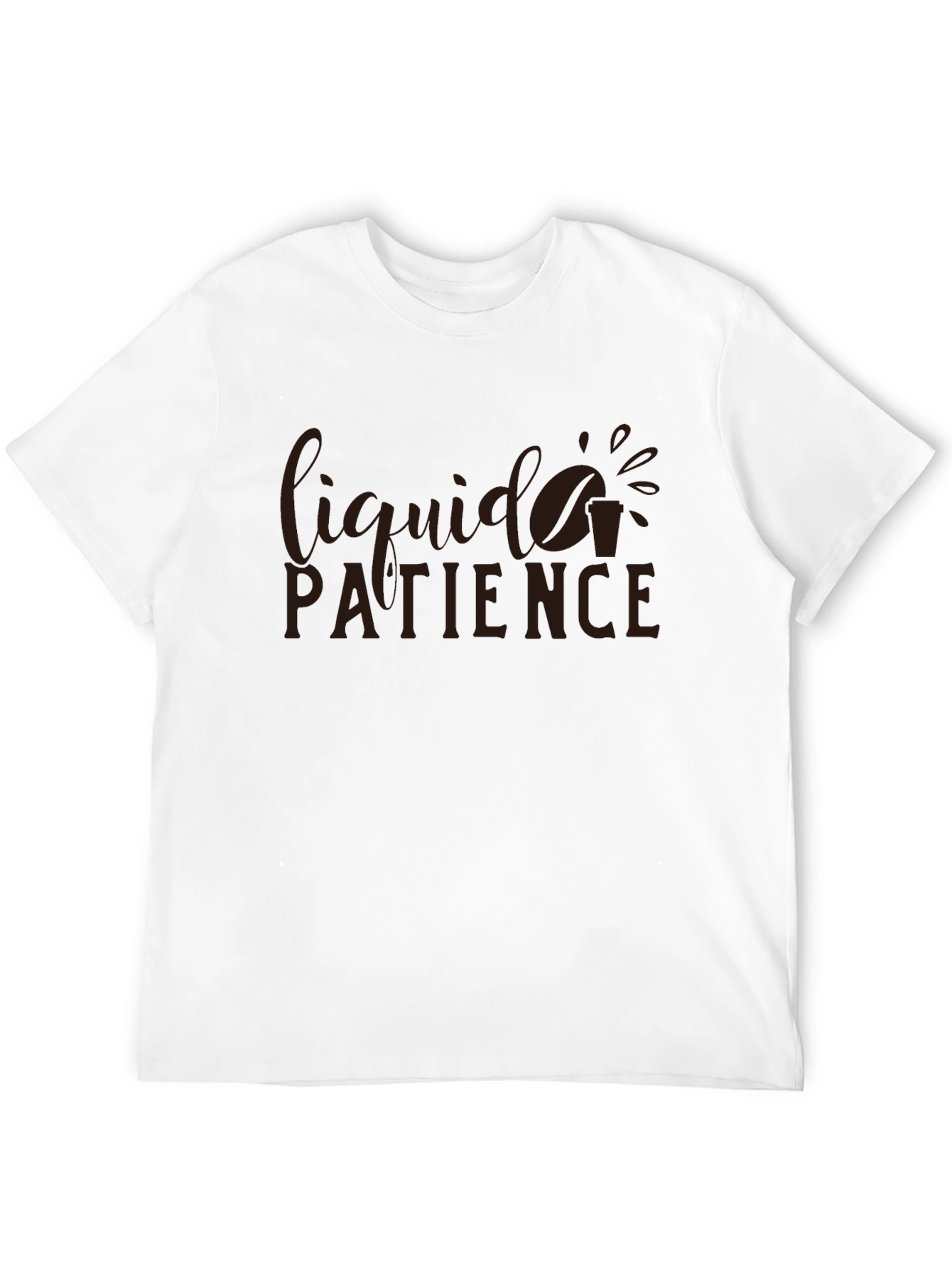 Liquid Patience Graphic T-Shirt - Coffee Lover Tee