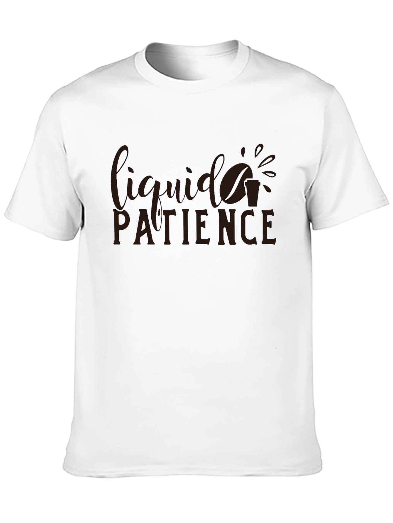 Liquid Patience Graphic T-Shirt - Coffee Lover Tee