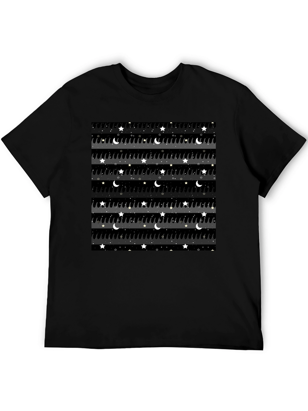 Starry Night Drip Tee - Stylish Graphic T-Shirt