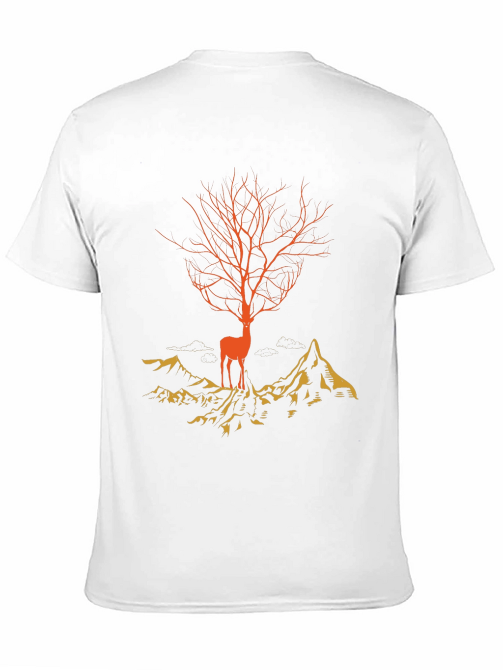 Deer Tree Graphic Tee - Nature Inspired Design