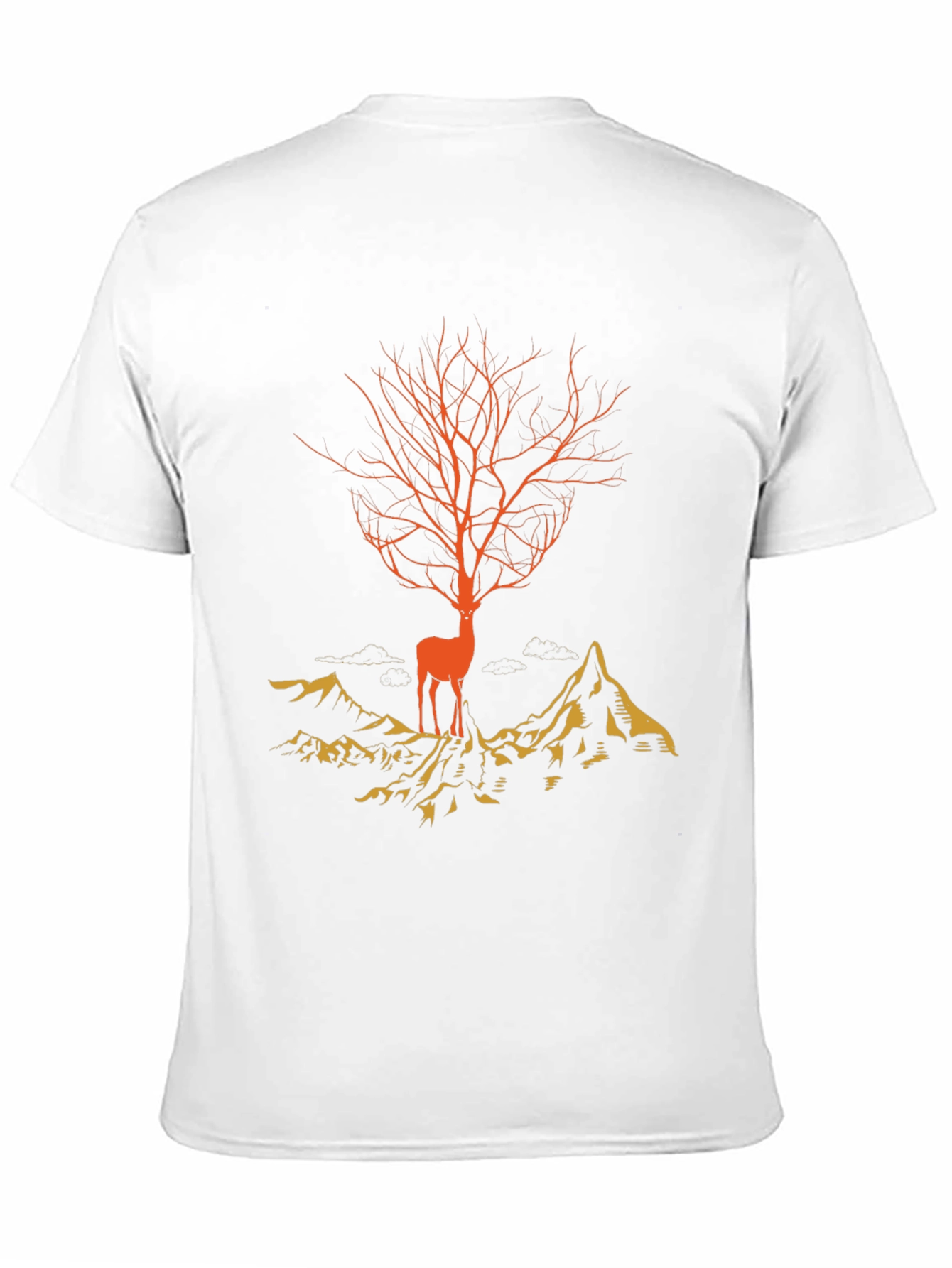 Deer Tree Graphic Tee - Nature Inspired Design