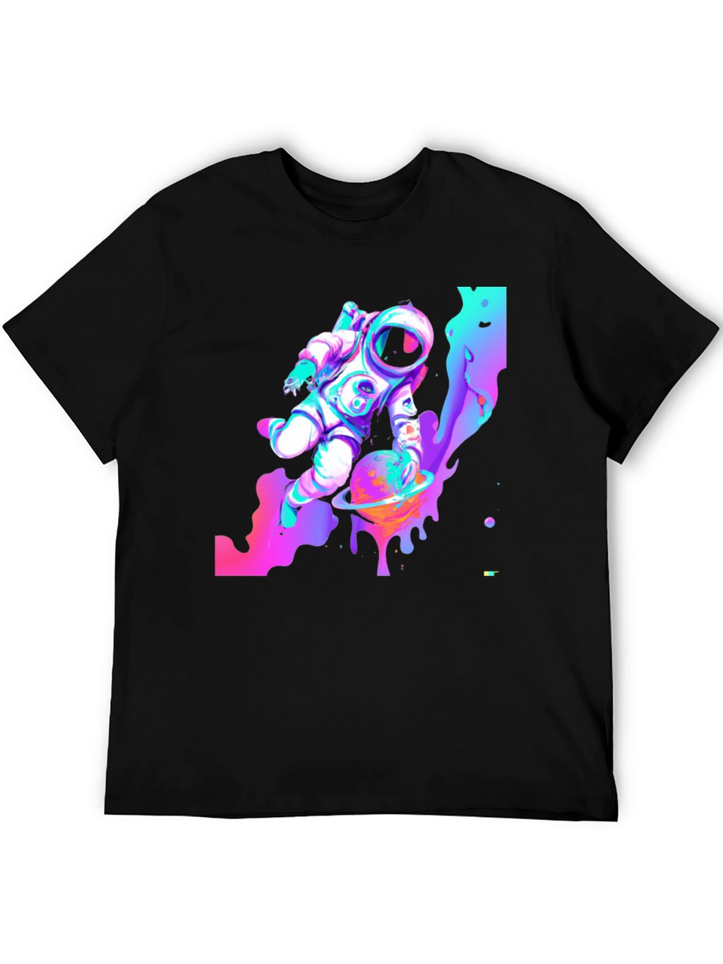 Cosmic Astronaut Black T-Shirt