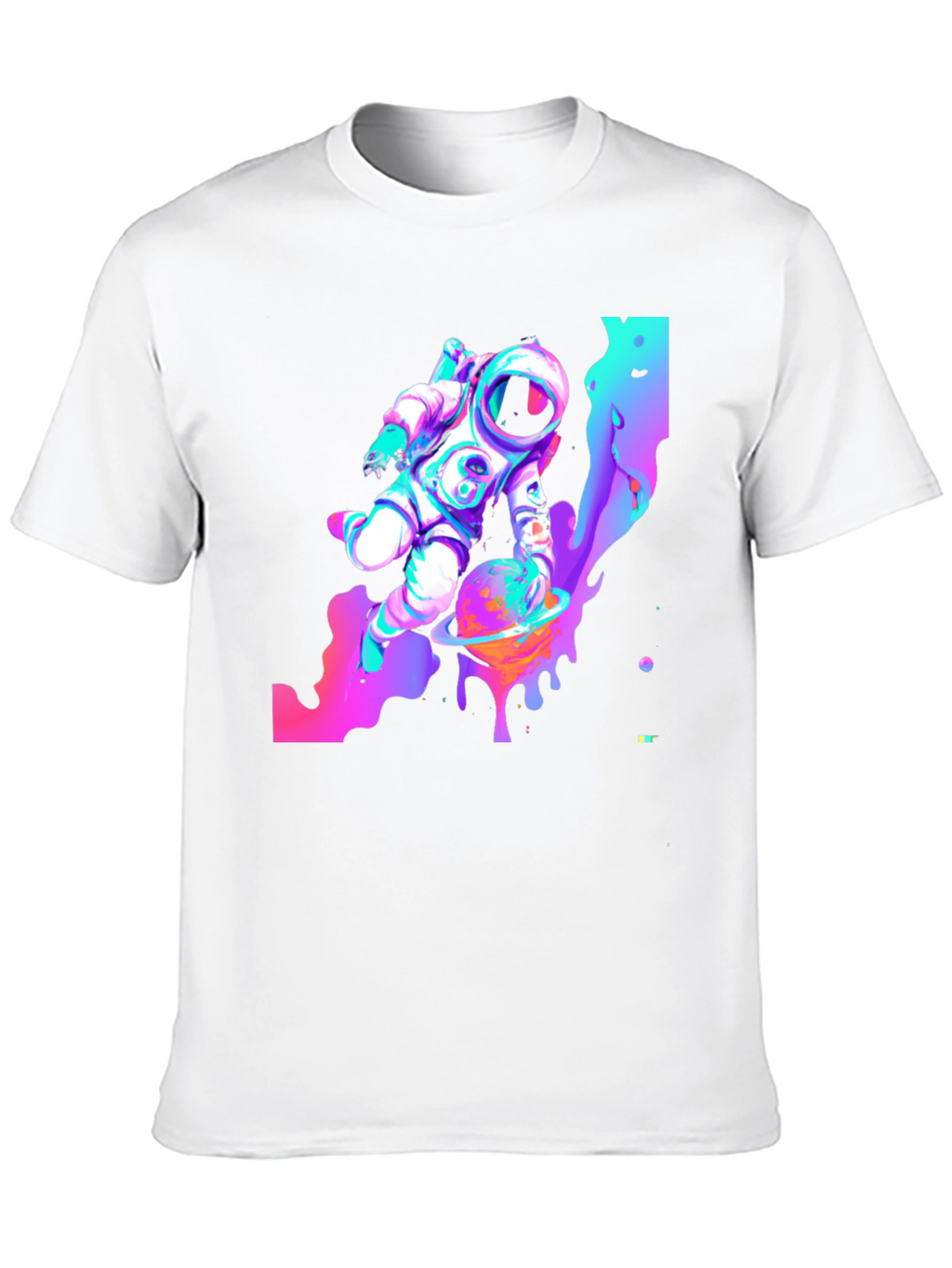 Cosmic Astronaut Black T-Shirt
