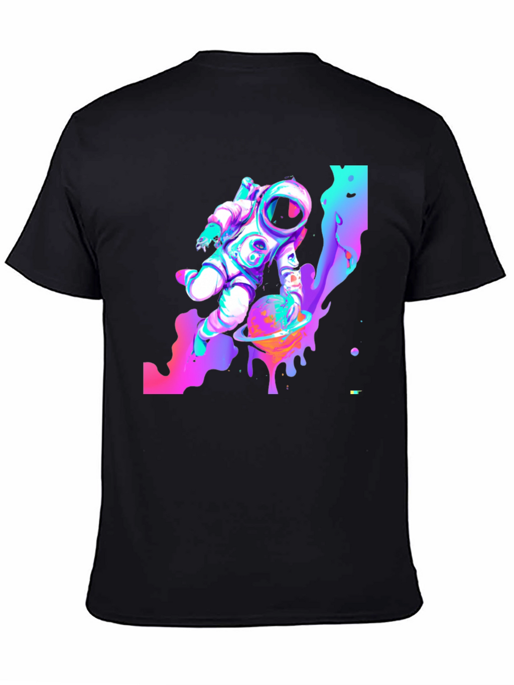Cosmic Astronaut Black T-Shirt