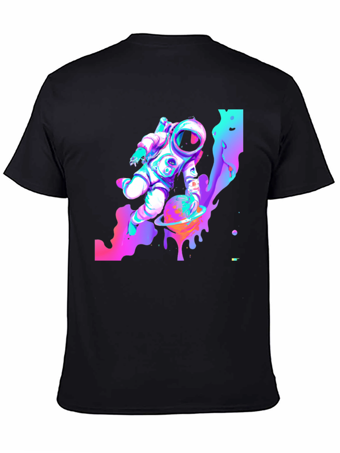 Cosmic Astronaut Black T-Shirt