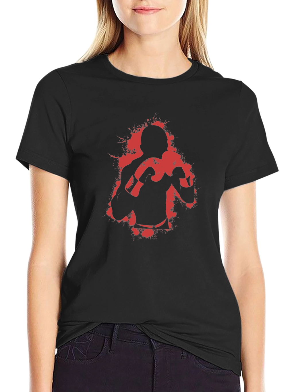 Boxer Graphic Tee - Bold Fighter Design