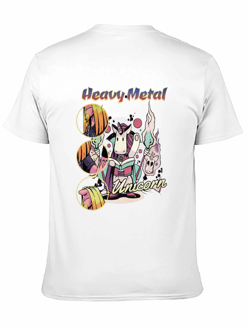 Heavy Metal Unicorn Graphic T-Shirt