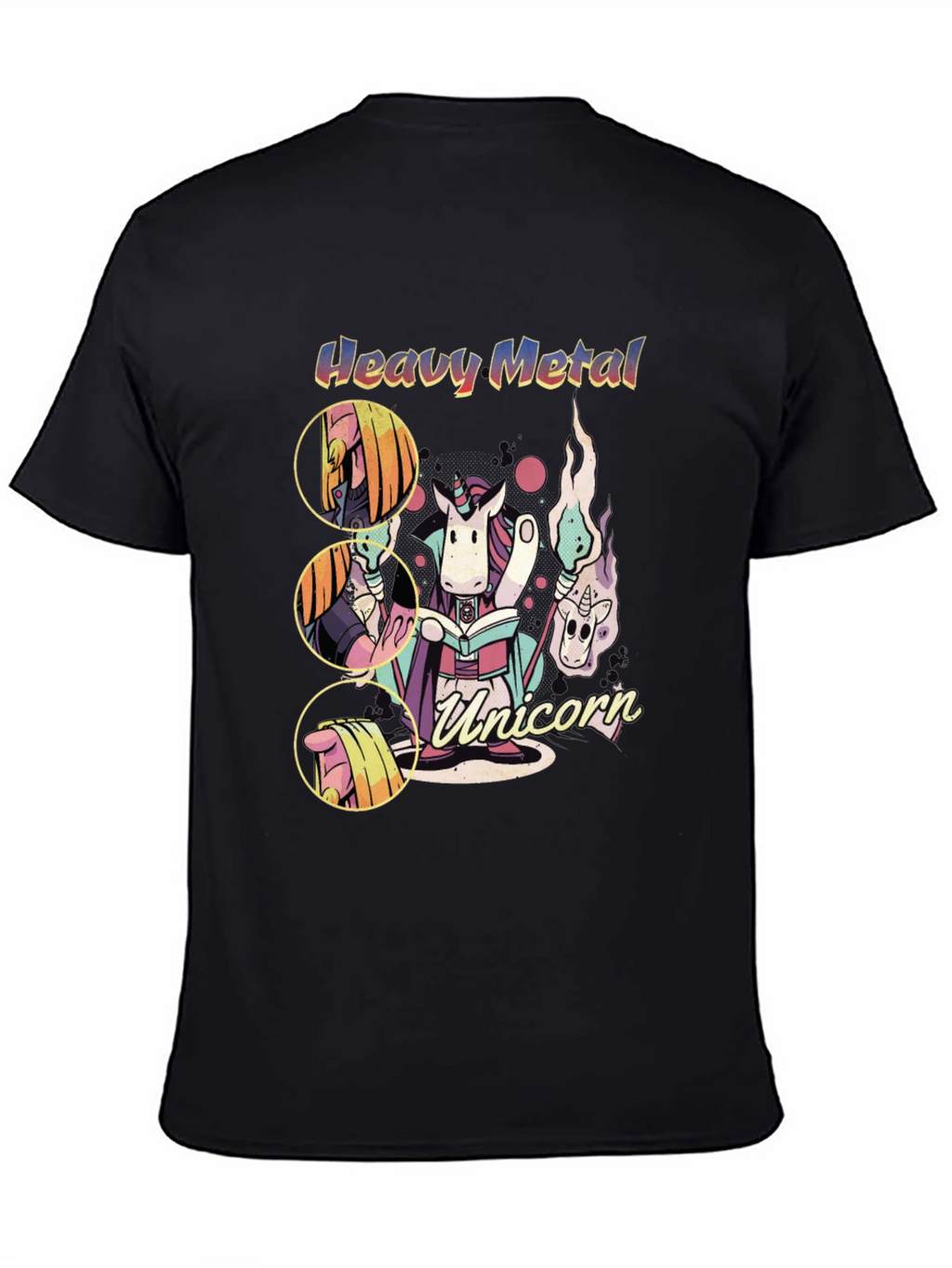 Heavy Metal Unicorn Graphic T-Shirt