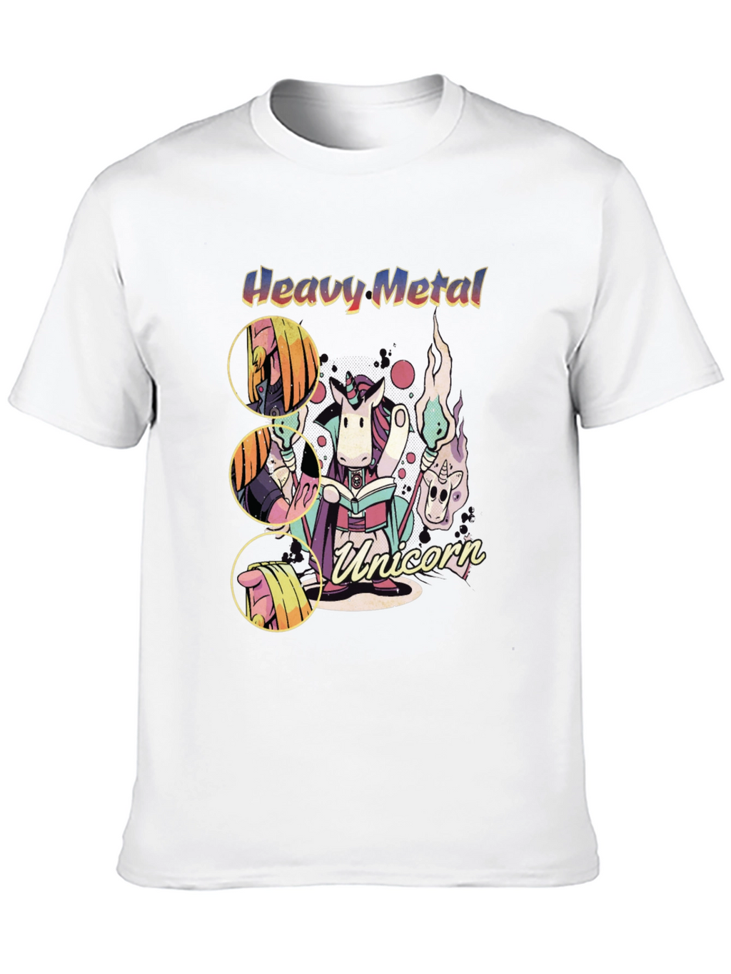 Heavy Metal Unicorn Graphic T-Shirt