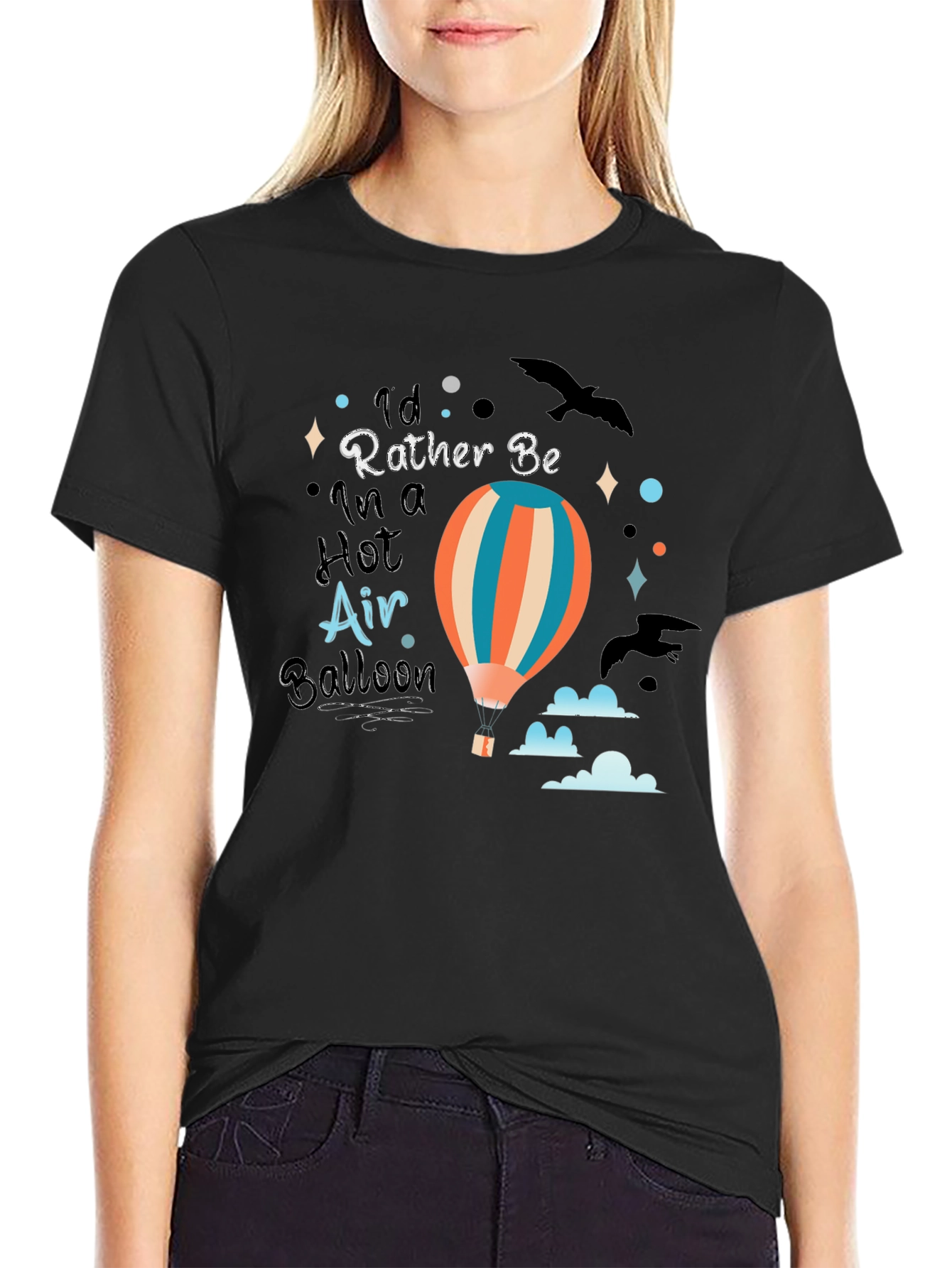 Hot Air Balloon Graphic T-Shirt
