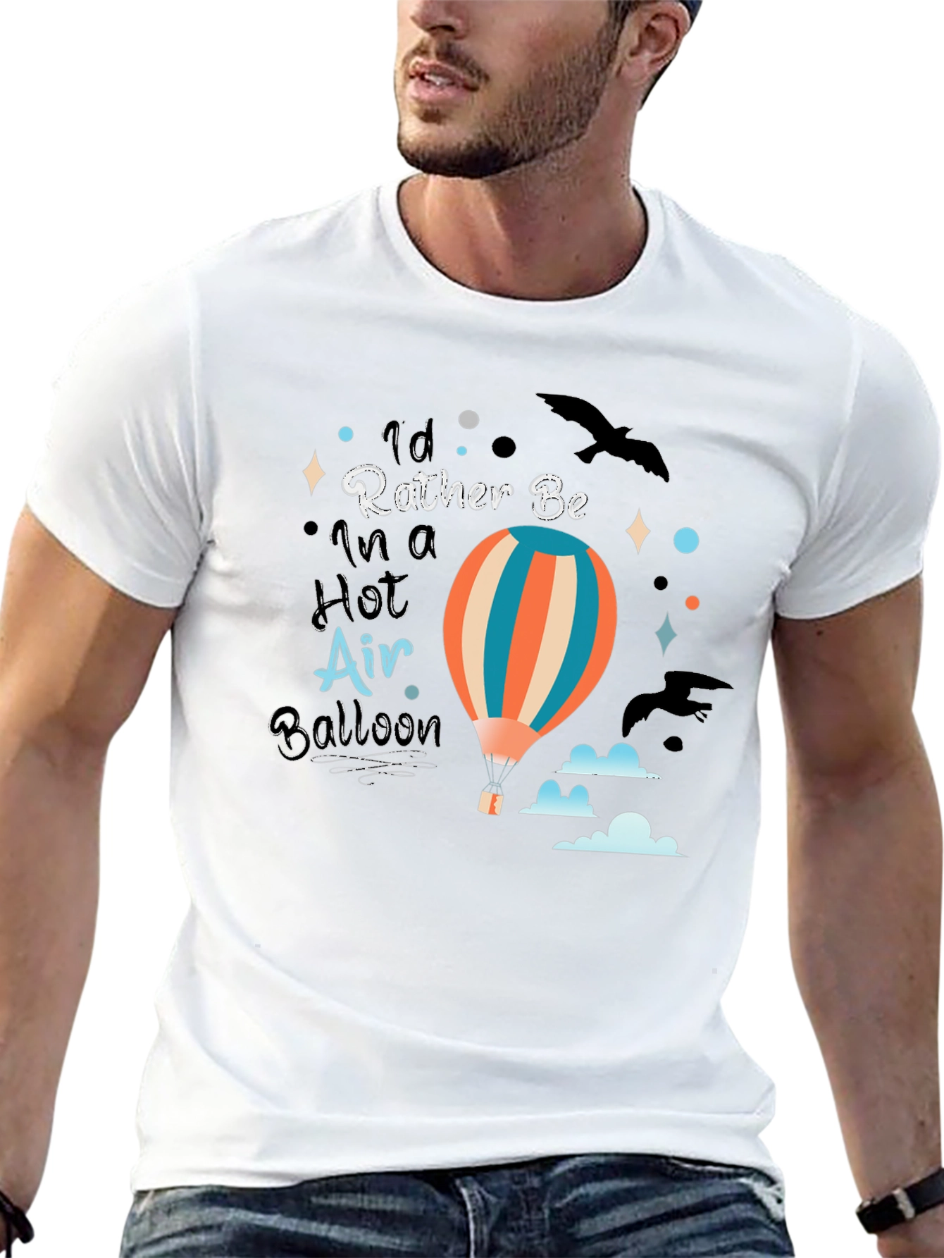 Hot Air Balloon Graphic T-Shirt