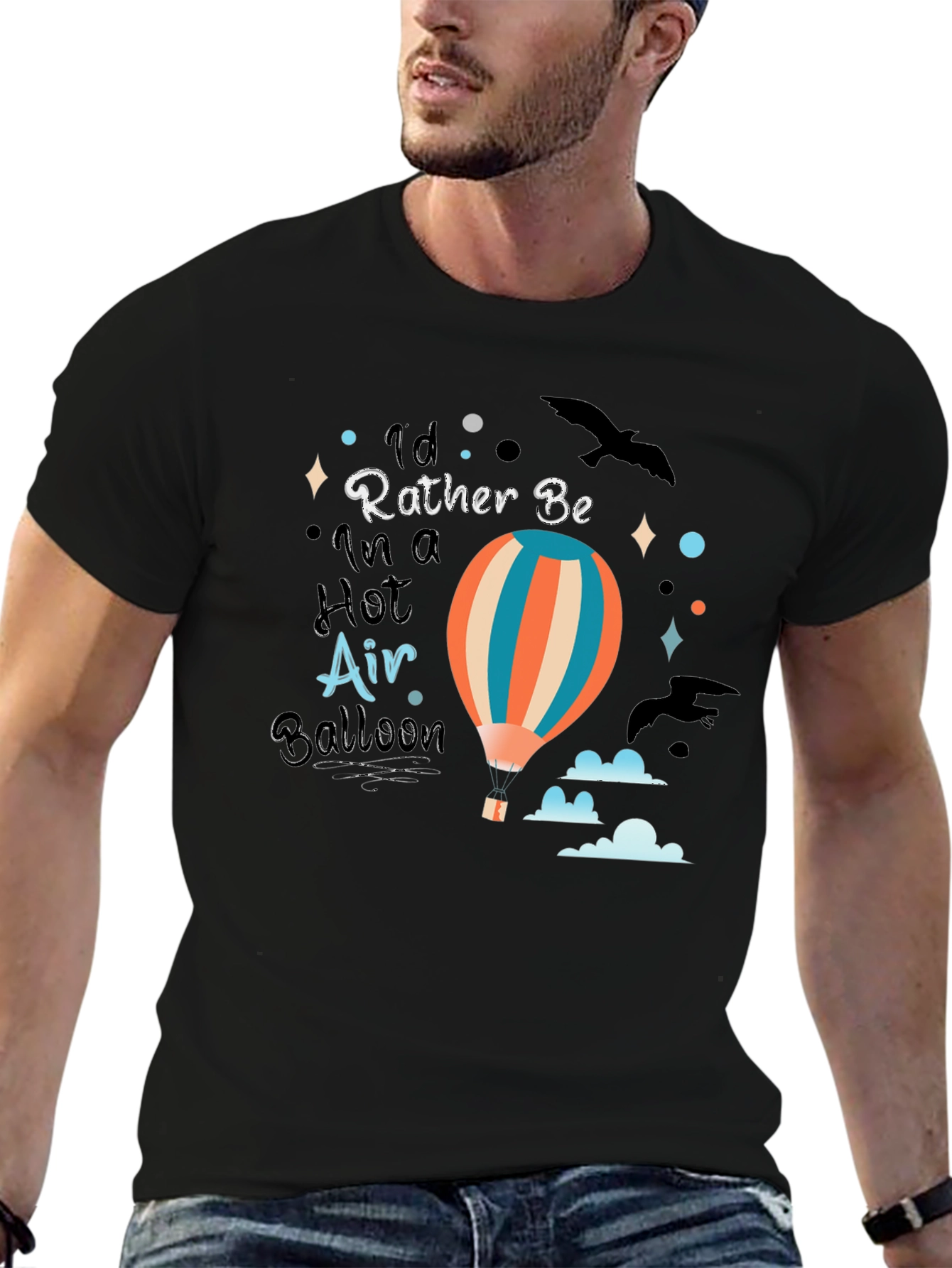 Hot Air Balloon Graphic T-Shirt