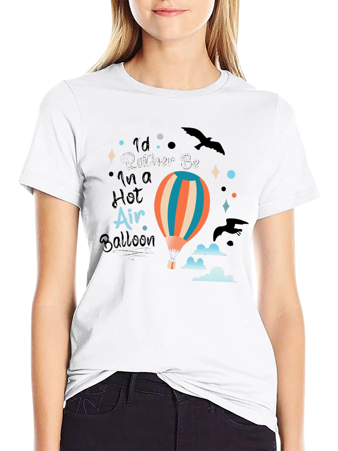 Hot Air Balloon Graphic T-Shirt
