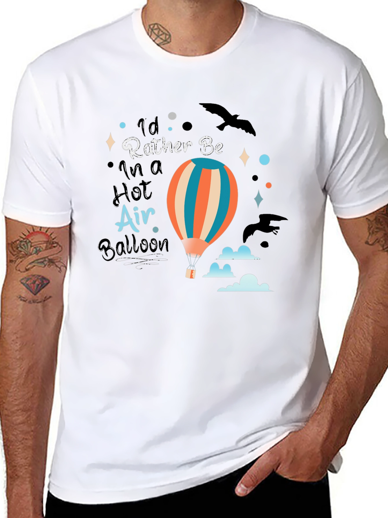 Hot Air Balloon Graphic T-Shirt