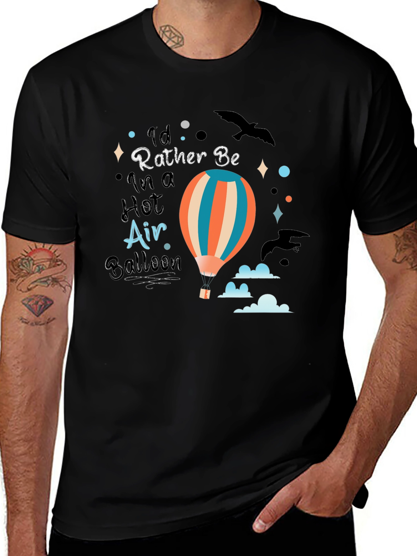 Hot Air Balloon Graphic T-Shirt