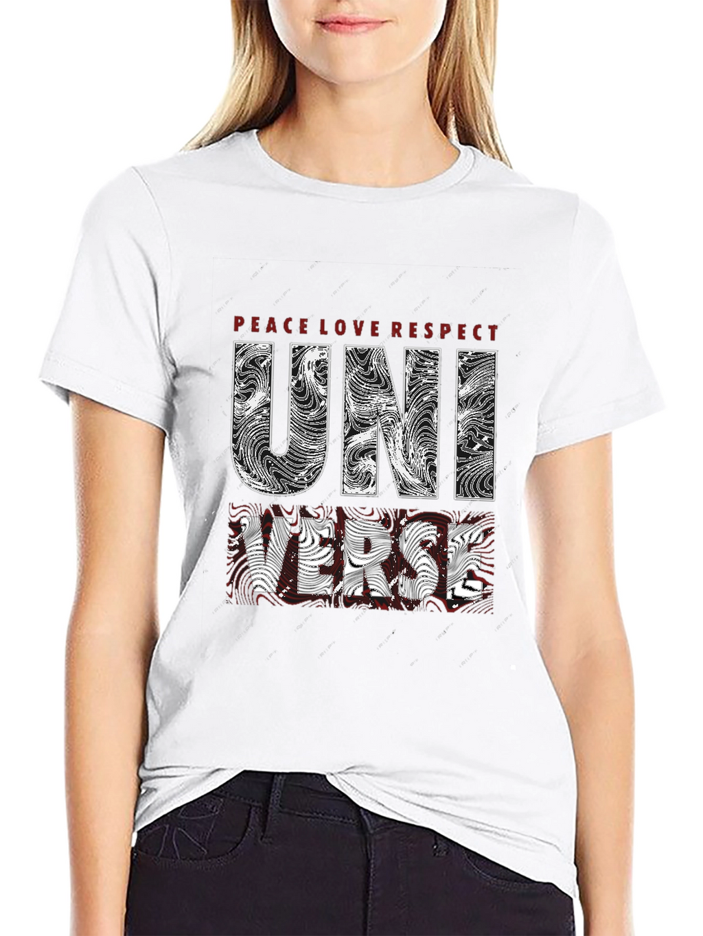 Universe Graphic T-Shirt - Peace Love Respect