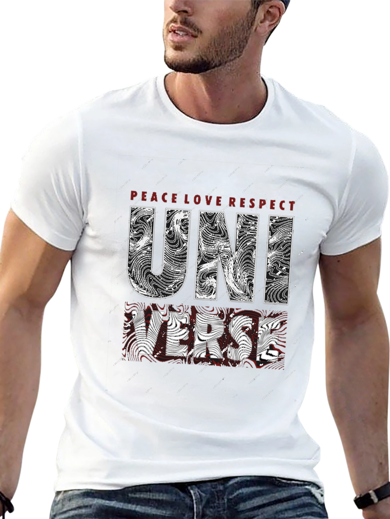 Universe Graphic T-Shirt - Peace Love Respect