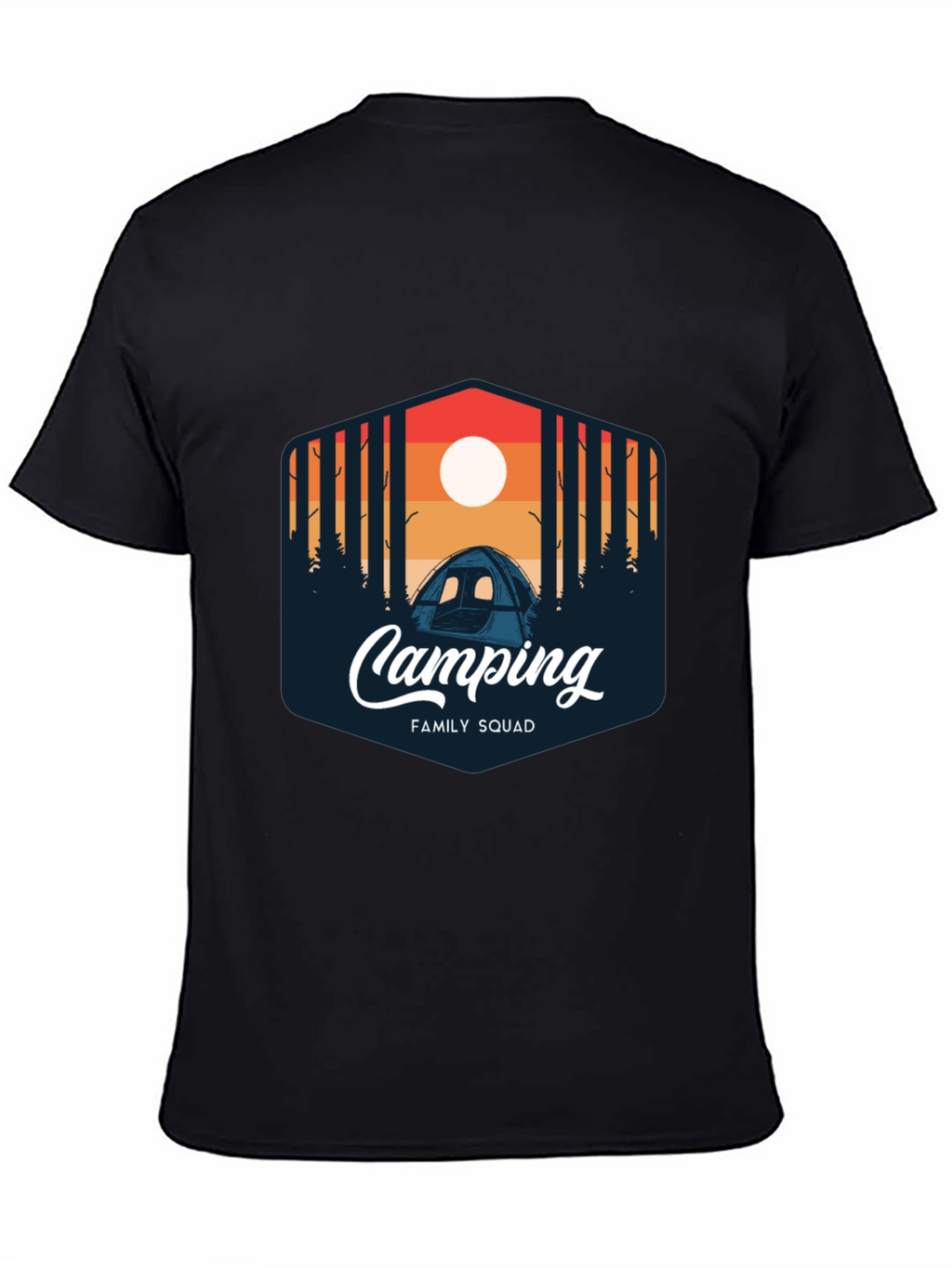 Camping Family Squad Graphic T-Shirt