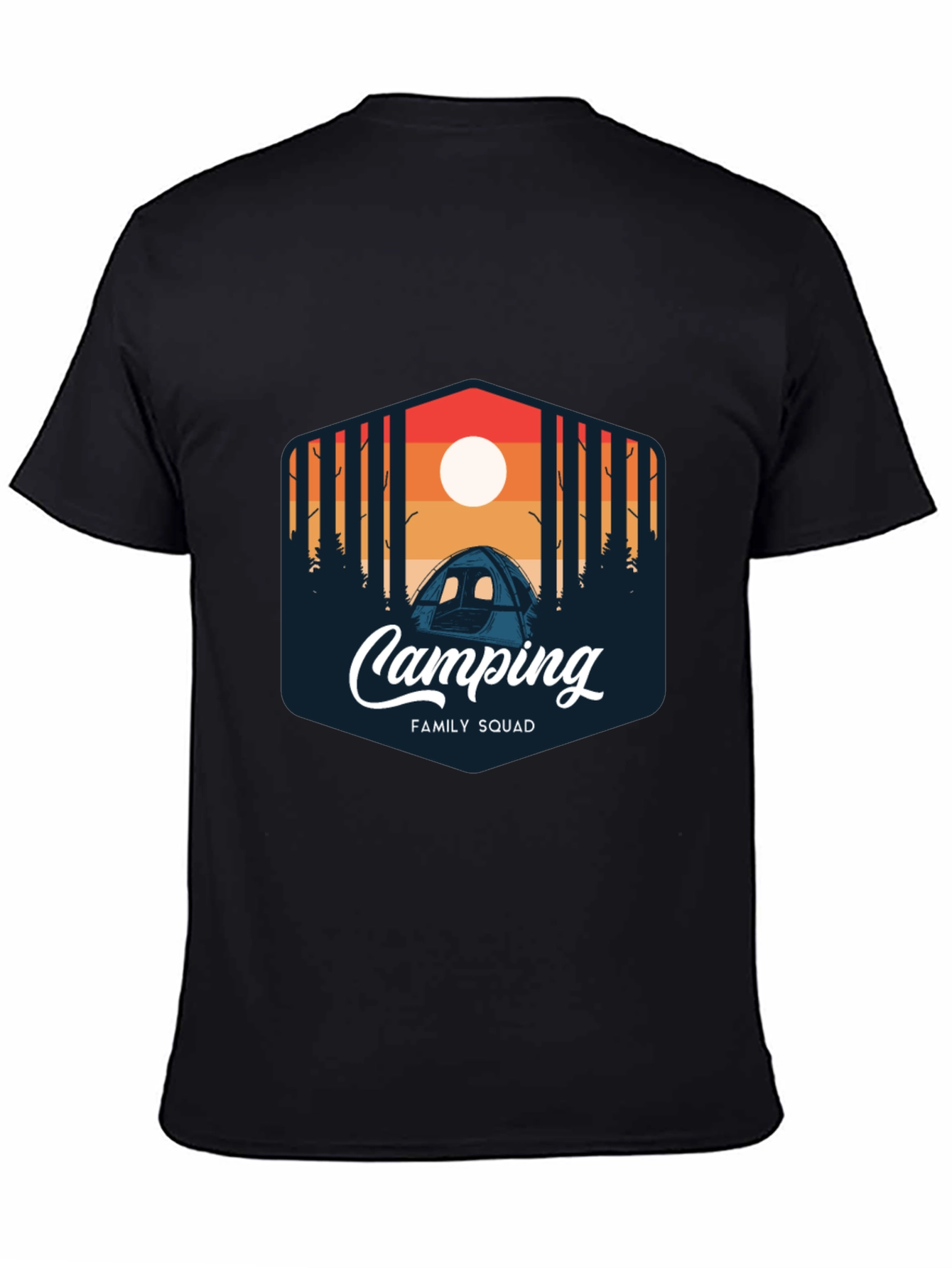 Camping Family Squad Graphic T-Shirt