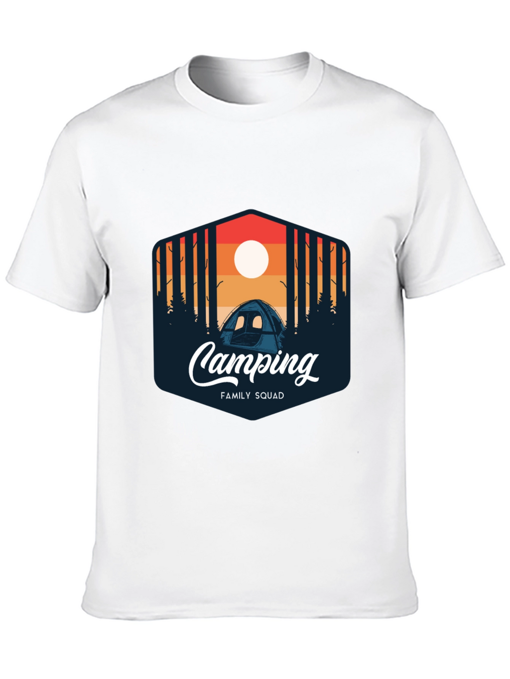 Camping Family Squad Graphic T-Shirt