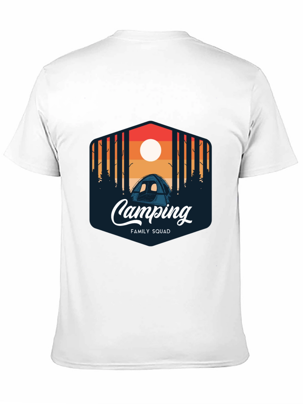 Camping Family Squad Graphic T-Shirt