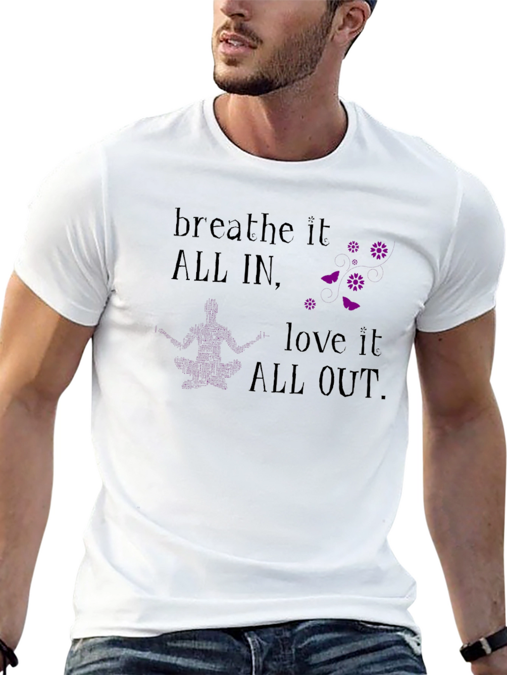 Breathe It All In T-Shirt - Yoga Meditation Tee