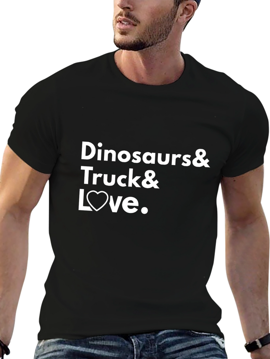 Dinosaurs & Trucks & Love Graphic T-Shirt