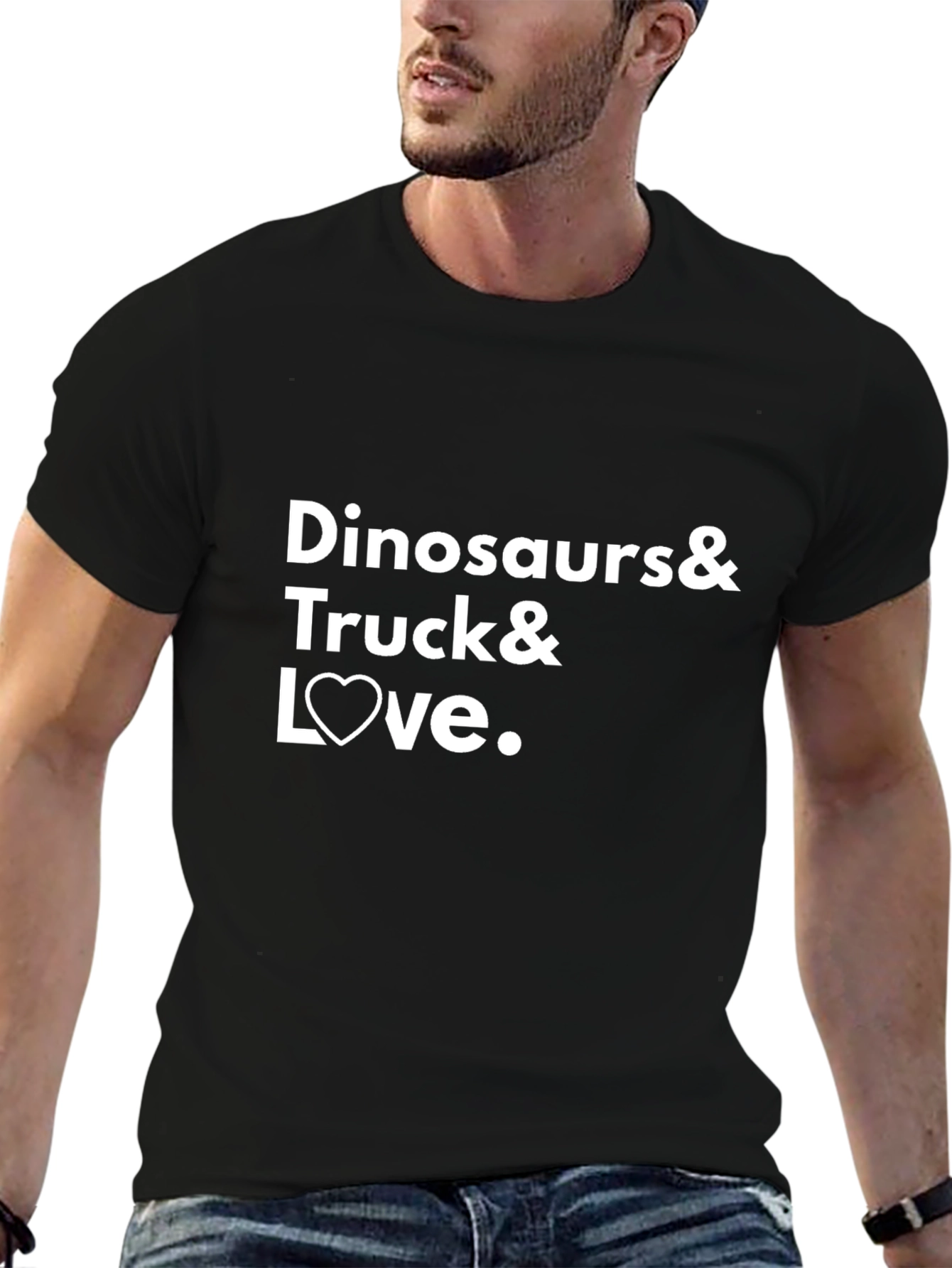 Dinosaurs & Trucks & Love Graphic T-Shirt