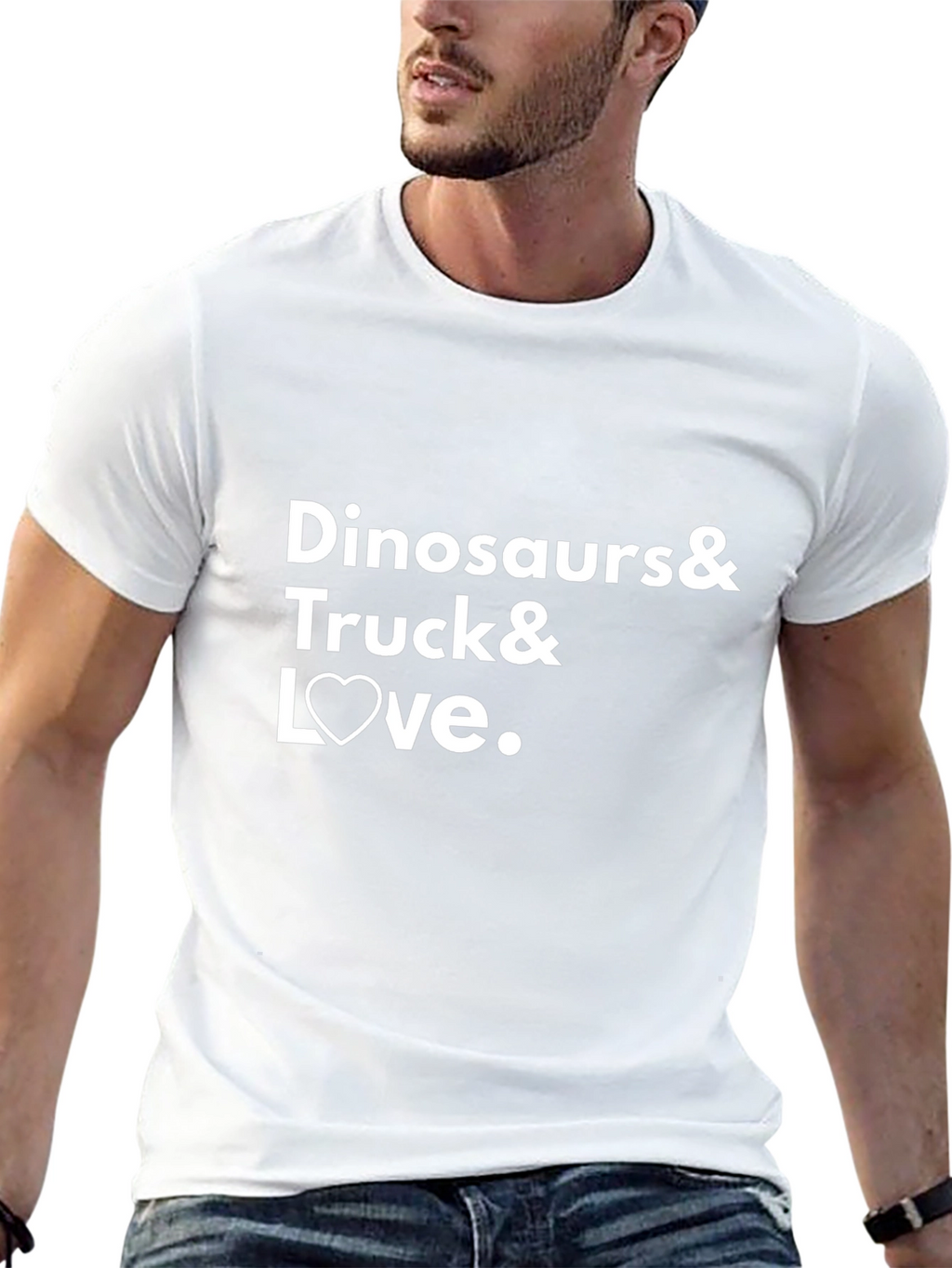 Dinosaurs & Trucks & Love Graphic T-Shirt