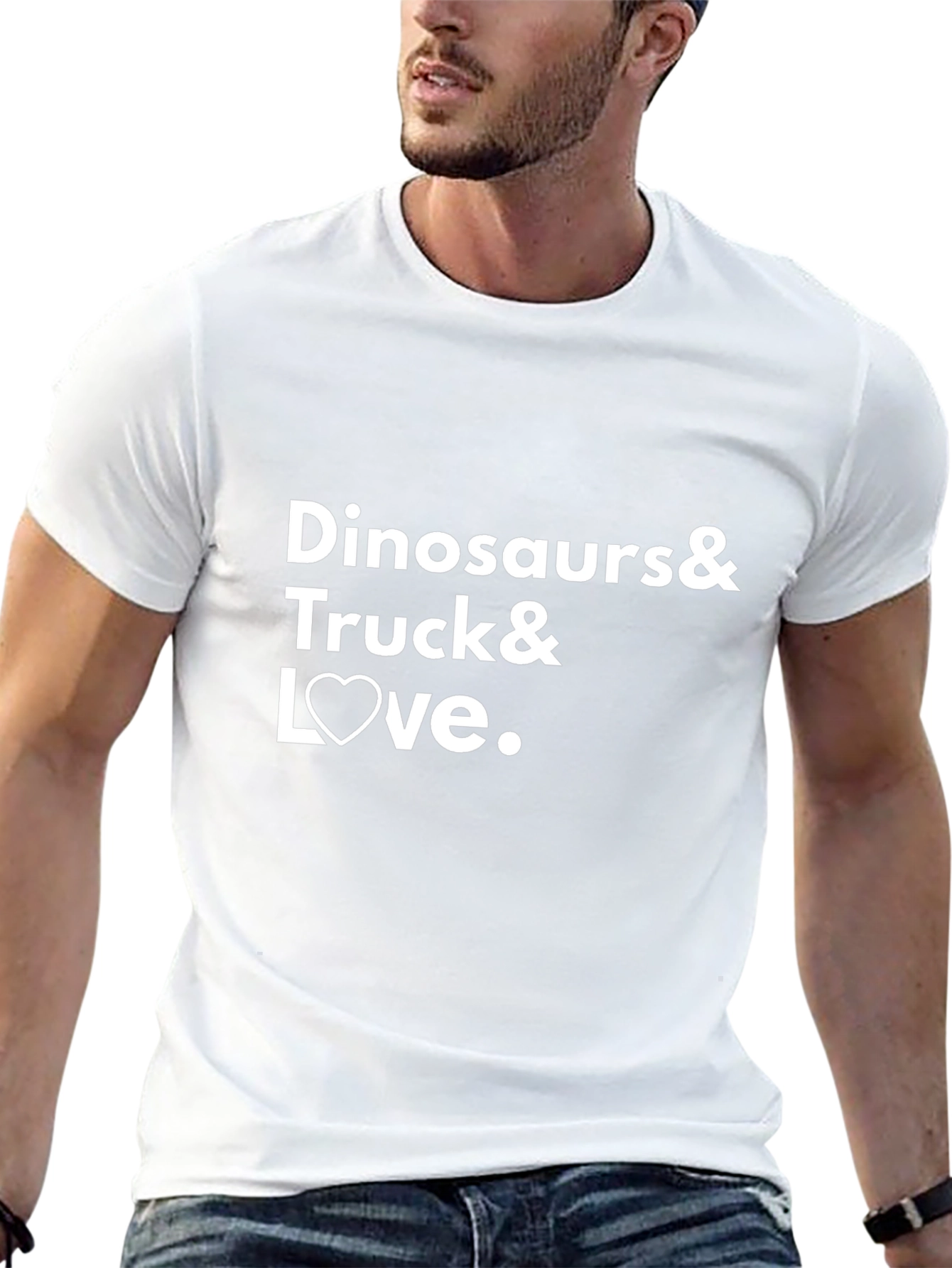 Dinosaurs & Trucks & Love Graphic T-Shirt