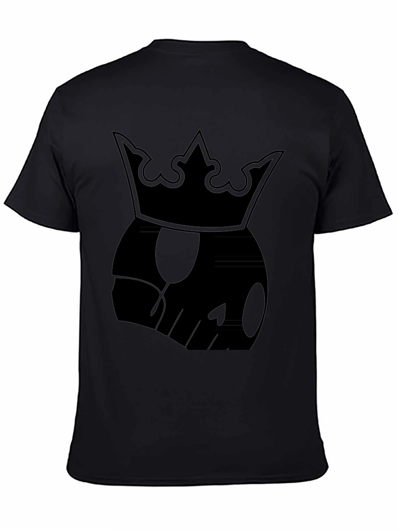 Skull King Graphic Tee - Mens Black Cotton T-Shirt