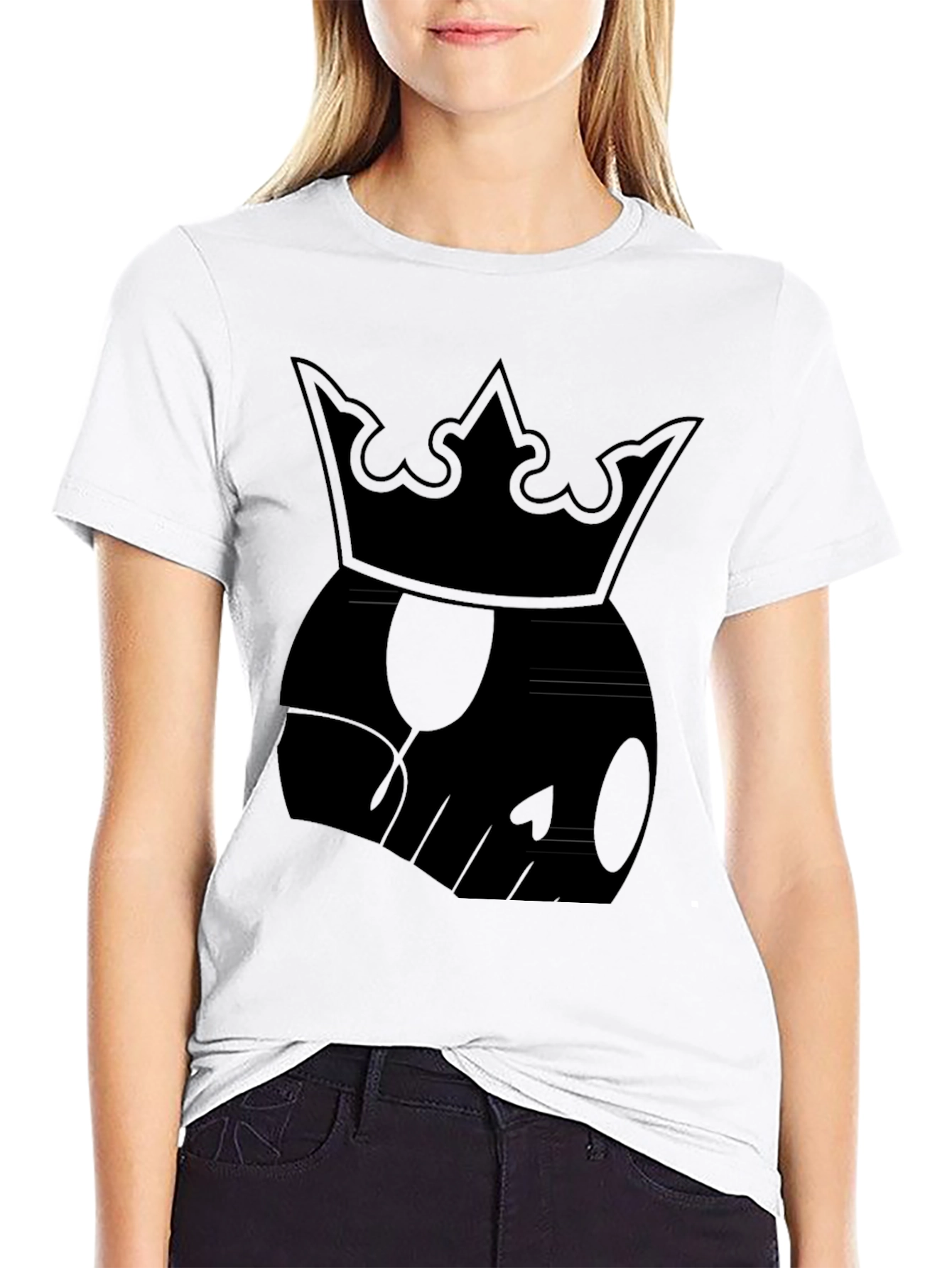 Skull King Graphic Tee - Mens Black Cotton T-Shirt