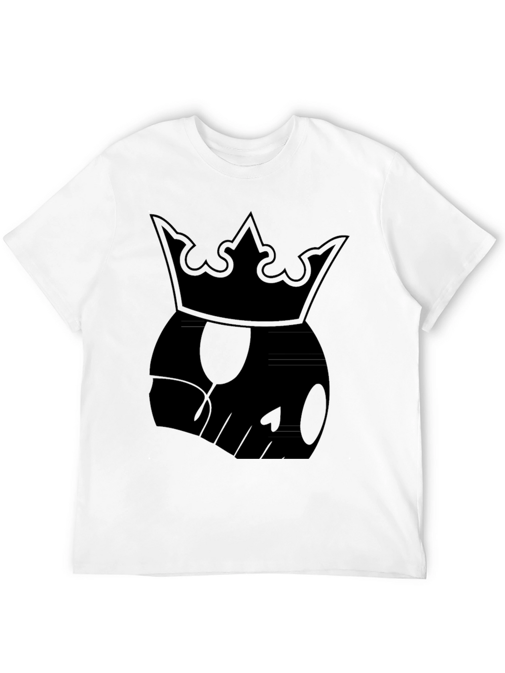 Skull King Graphic Tee - Mens Black Cotton T-Shirt