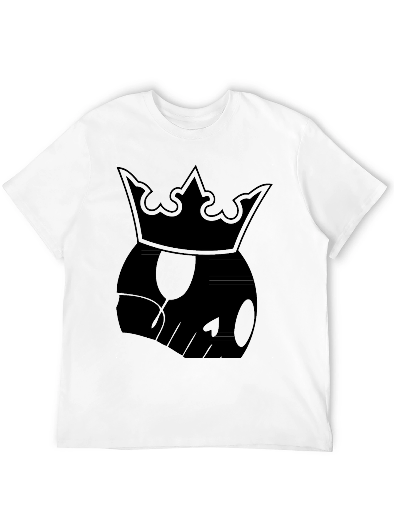 Skull King Graphic Tee - Mens Black Cotton T-Shirt